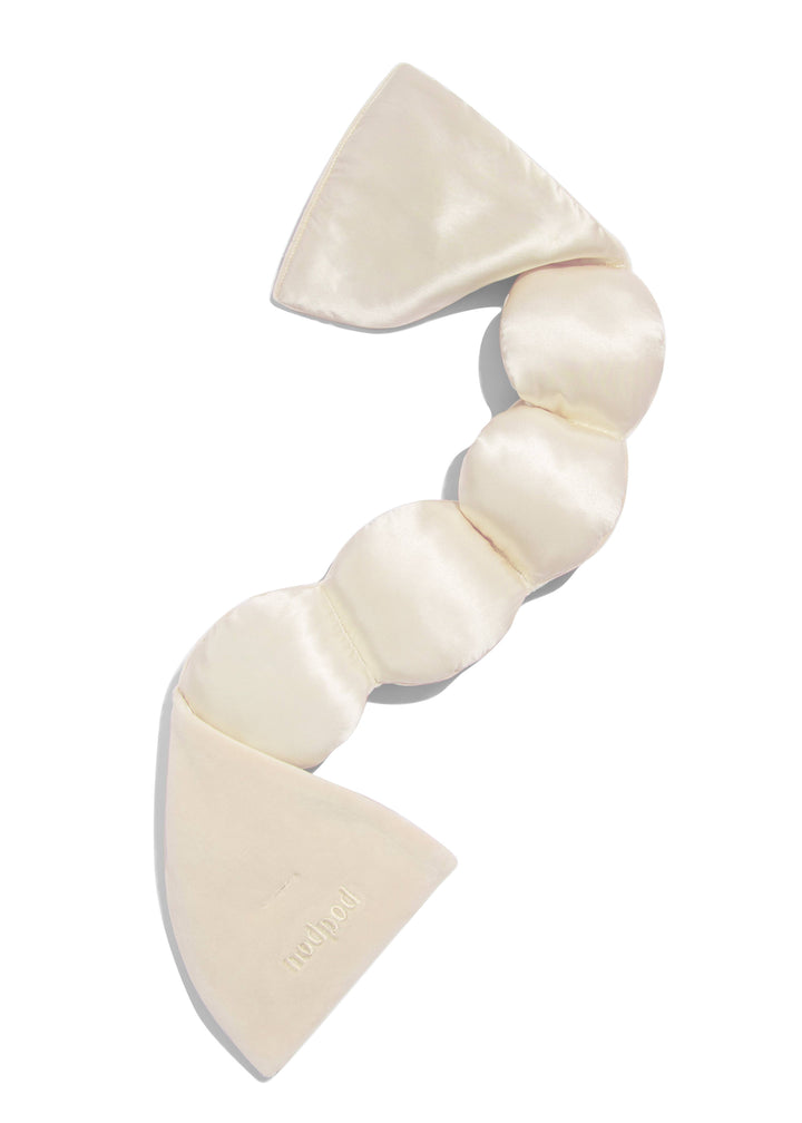 Silk Weighted Sleep Mask-Pearl
