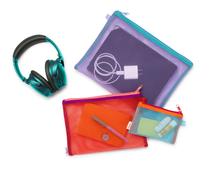 Carry On Mesh Pouches-Sunset
