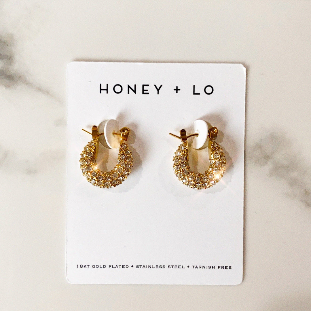 Earrings-Disco Baby Hoops