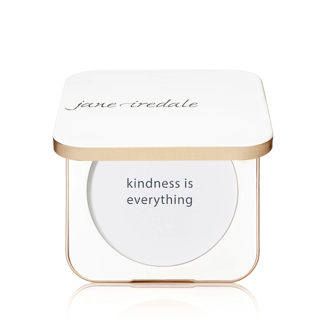 Refillable Pressed Powder Compact-White Square