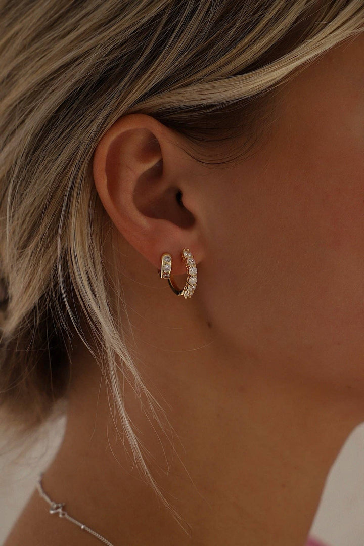 E1725G Gold Elan Hoops
