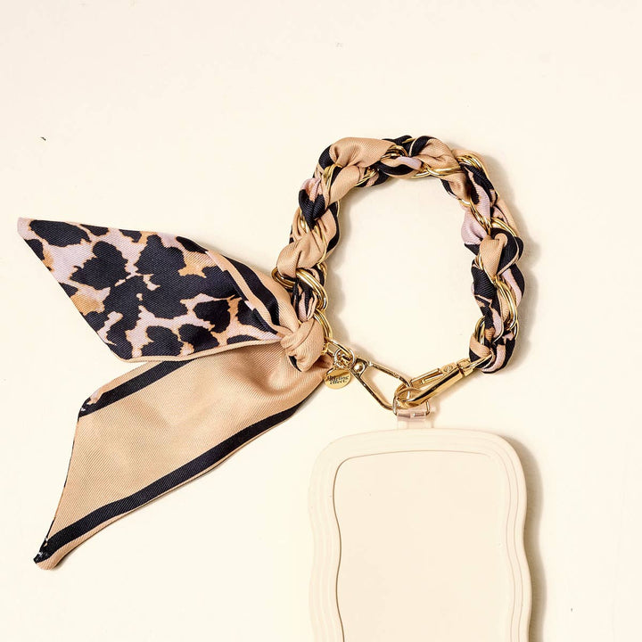 Call Me Later Phone Scarf–Cheetah