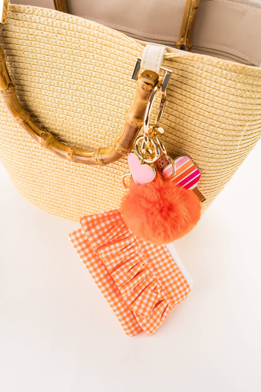 Gingham Ruffle Coin Purse