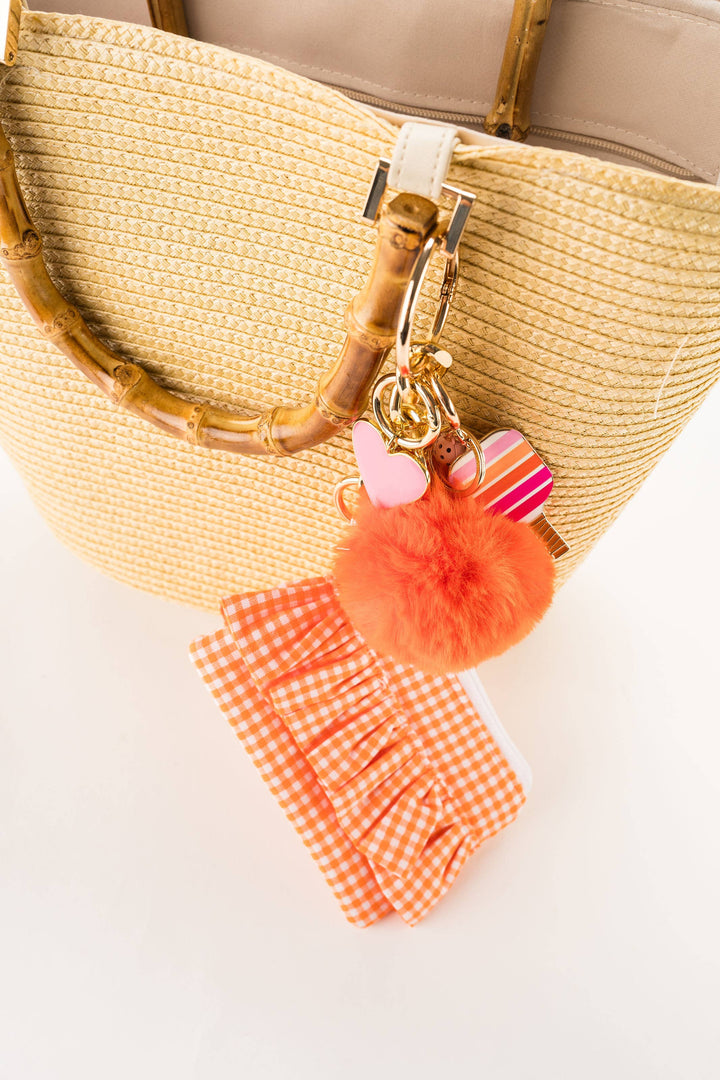 Gingham Ruffle Coin Purse