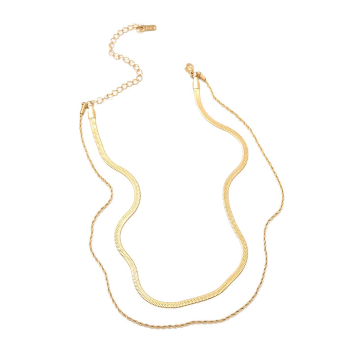 Necklace-Giada Two Piece Layered Chain