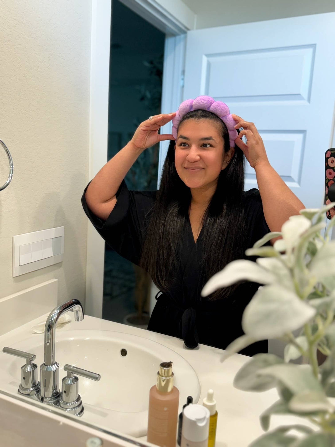 Spa Headband | Trendy Terrycloth Bubble Makeup Headband