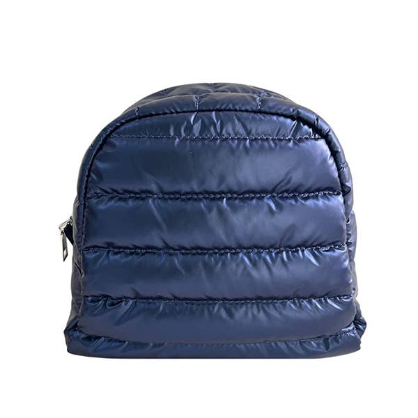 Irene Cosmetic Puffer Bag-Navy