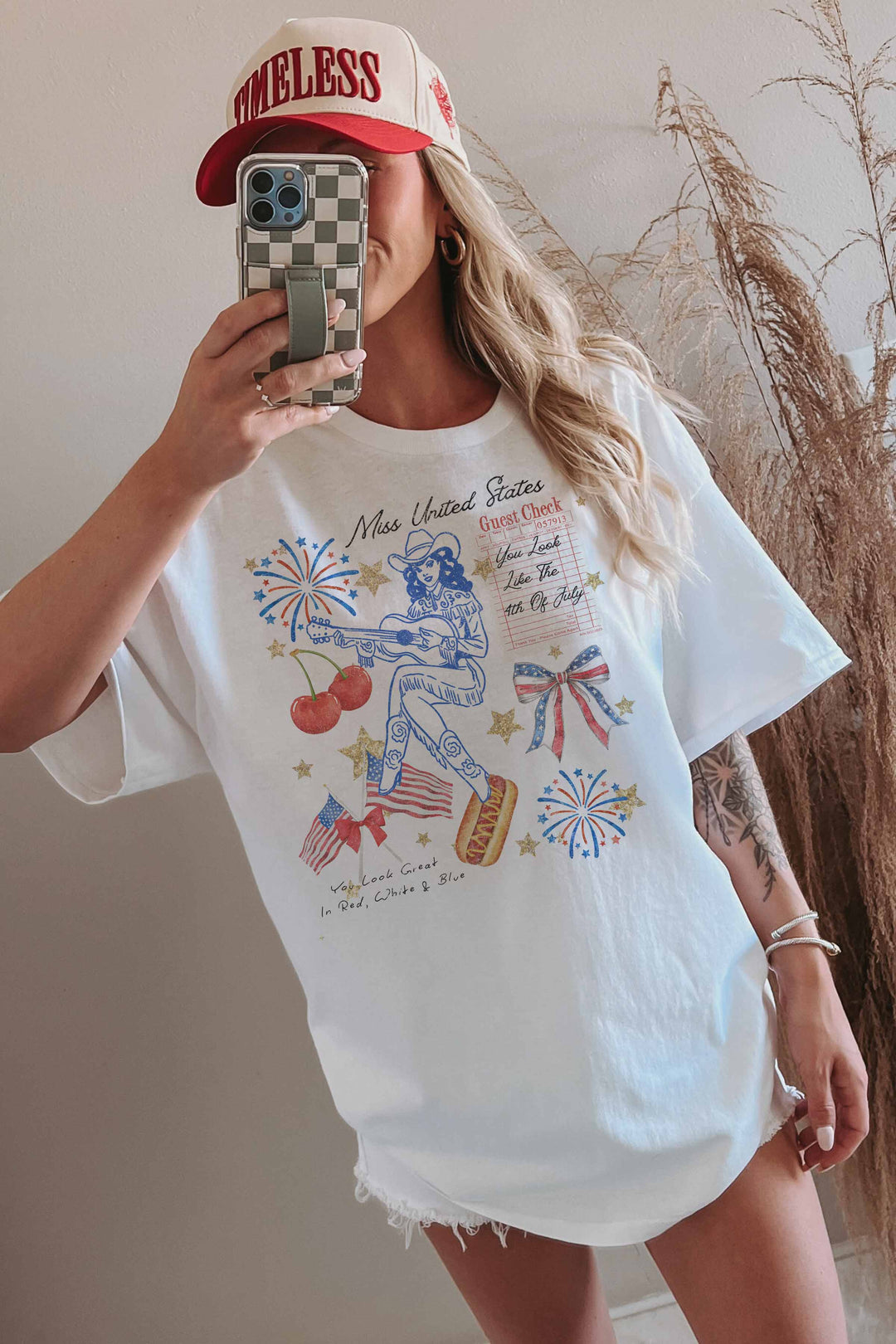 OVERSIZED TEE-MISS UNITED STATES