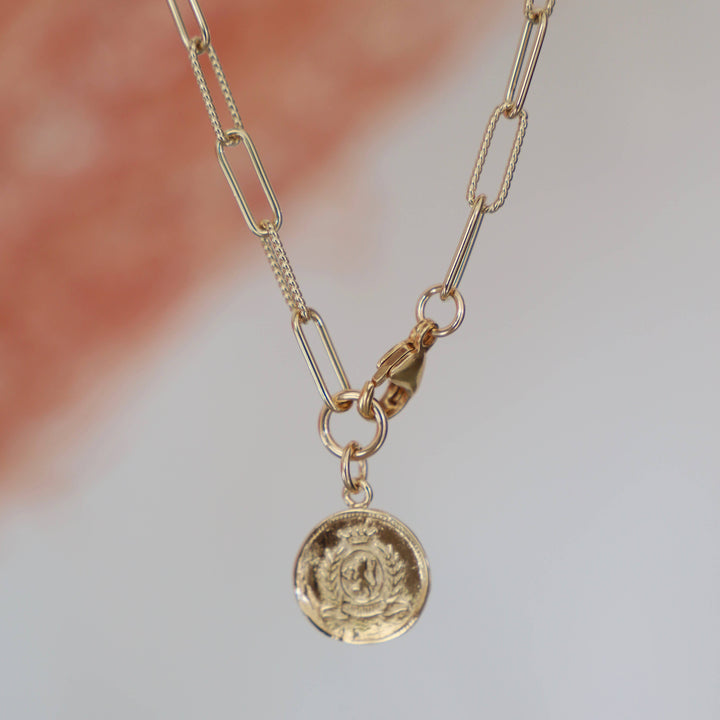 CN1356 Gold Necklace-Lora Coin