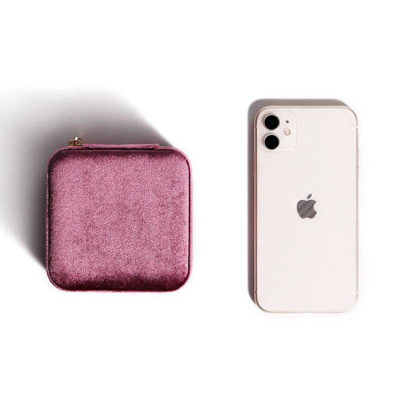 Plush Solid Color Travel Jewelry Case DPC251613
