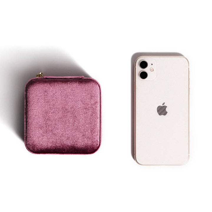 Plush Solid Color Travel Jewelry Case DPC251613