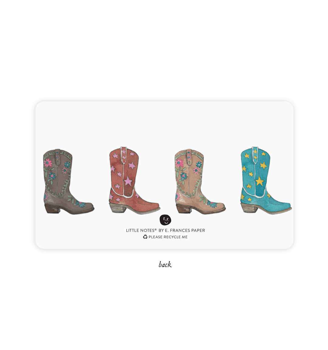 Little Notes®-Cowboy Boot Boxed Set of 85 Mini Notes
