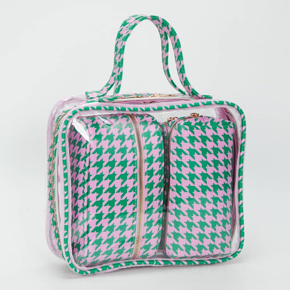Travel Cosmetic Bag Set 4 Pieces-Transparent