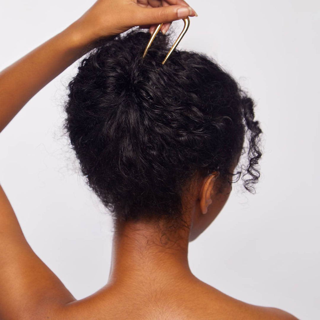 Metal French Hair Pin-Gold