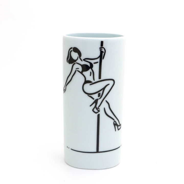 Stripper vase, Oval bud vase, 6 inches, funny gift