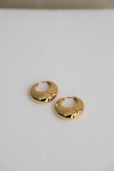 E1662G Gold Earrings-Almafi Hoops