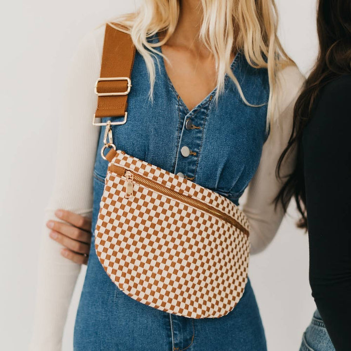 Westlyn Woven Bum Bag-Leather