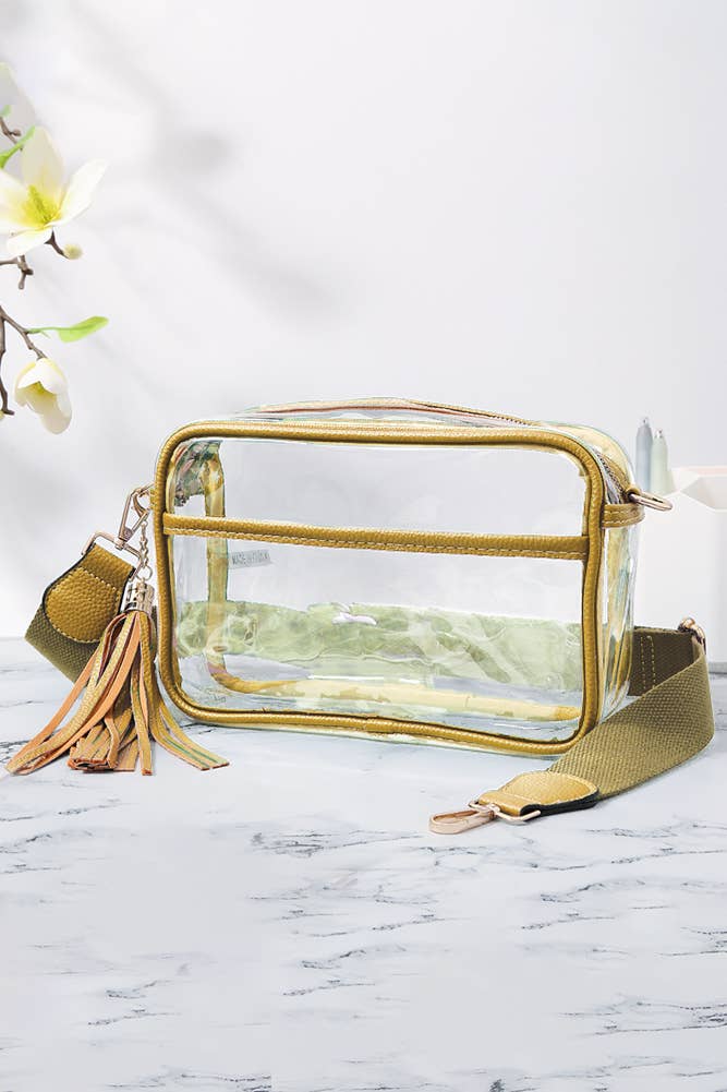 Clear PU Cross Body Camera Bag