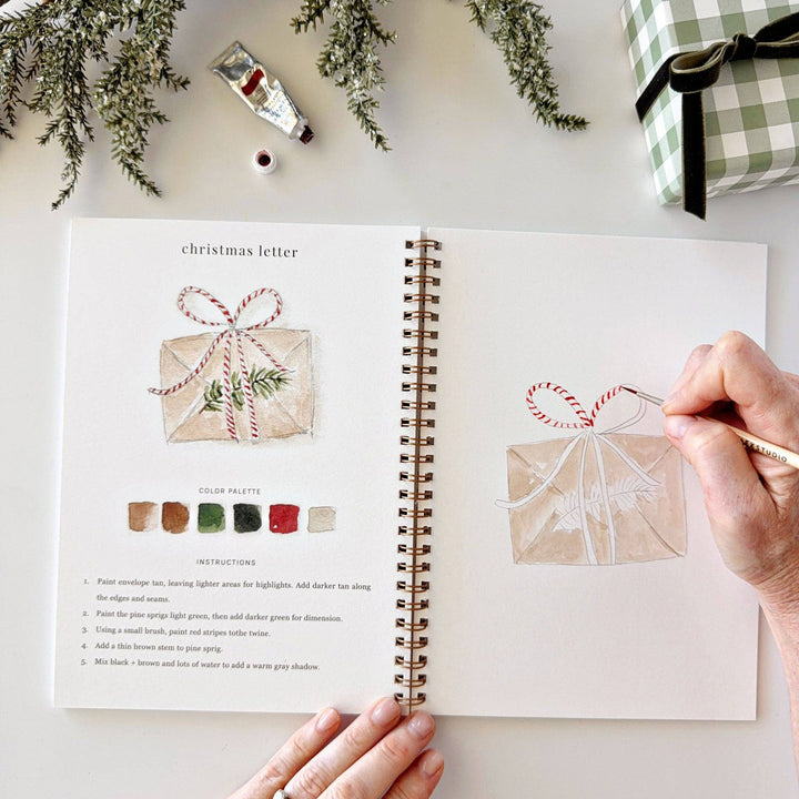Watercolor Workbook-Classic Christmas