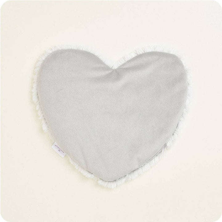 Marshmallow Gray Warmies Heart Heat Pad
