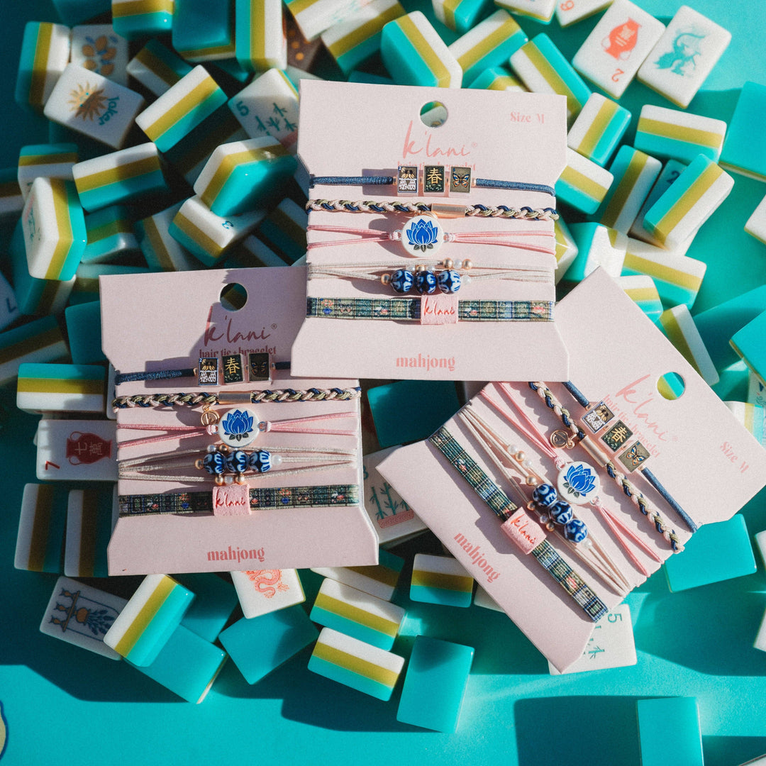Hair Tie Bracelets-Mahjong