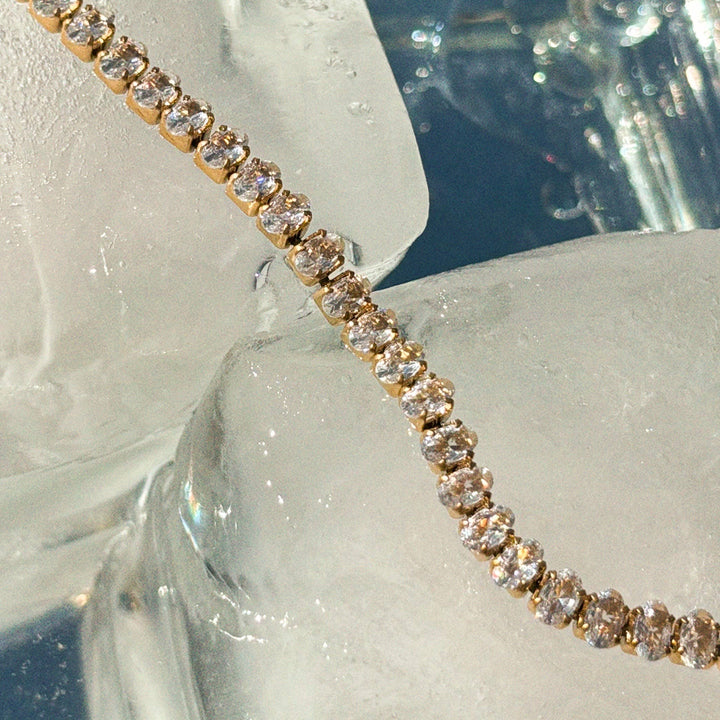 Necklace-Heirloom Crystal Tennis