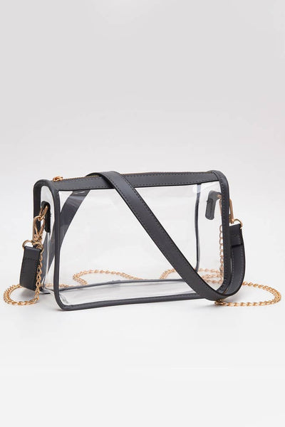 Clear Rectangle Stadium Concert Crossbody Bag