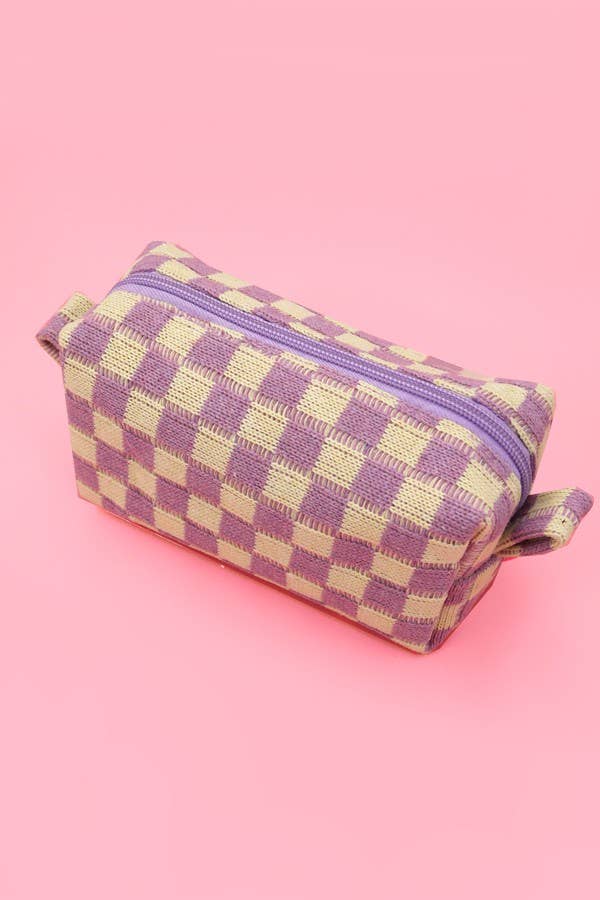 Cosmetic Pouch-Checker Makeup
