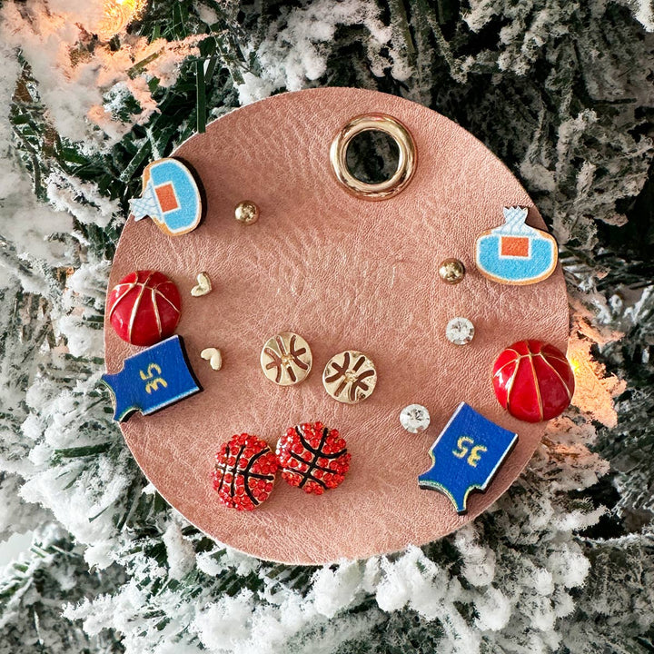 Sports Stud Earrings Multipack Assorted Set - Basketball