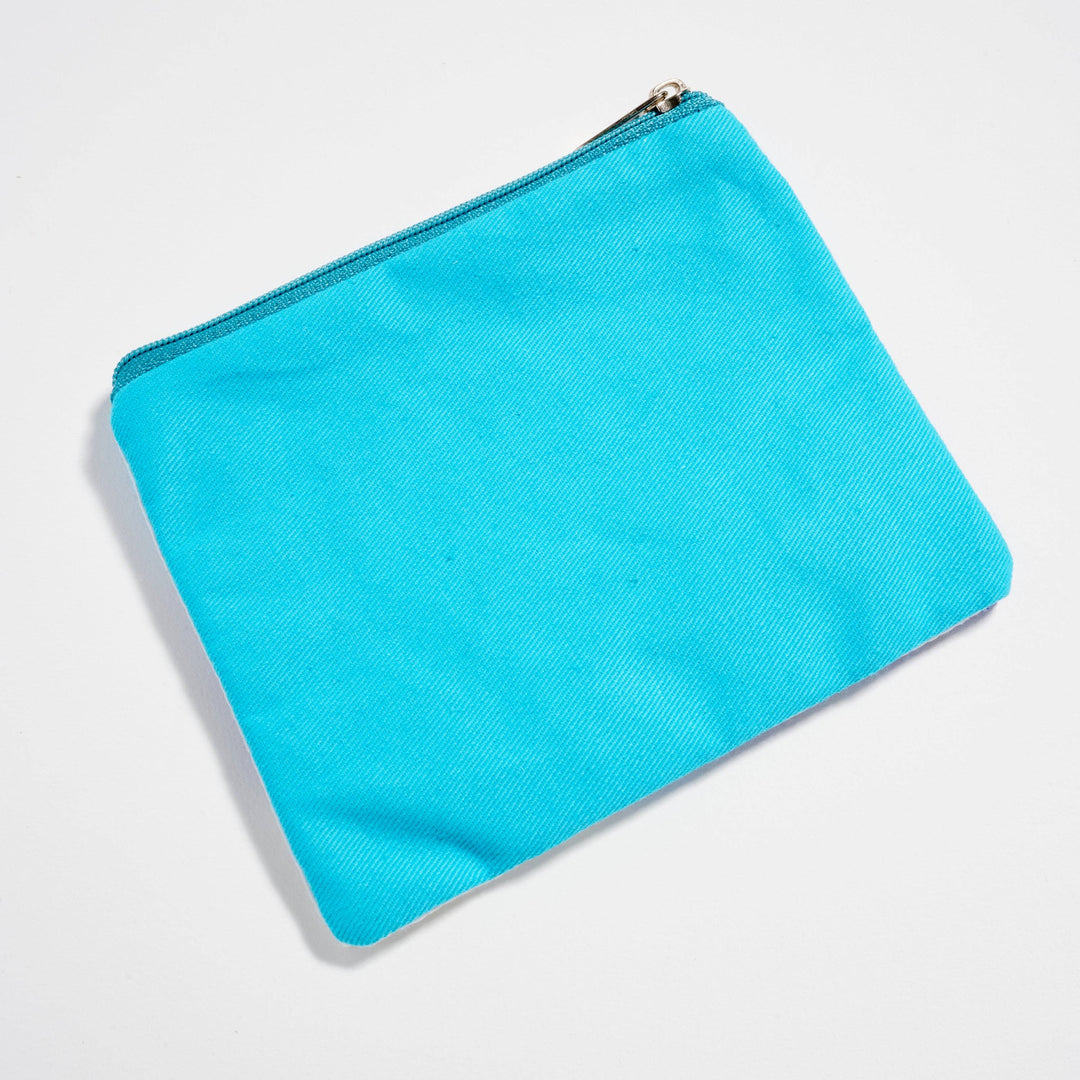 Apres Ski Mountain Zipper Coin Pouch – Winter Ski Beaded Pouch