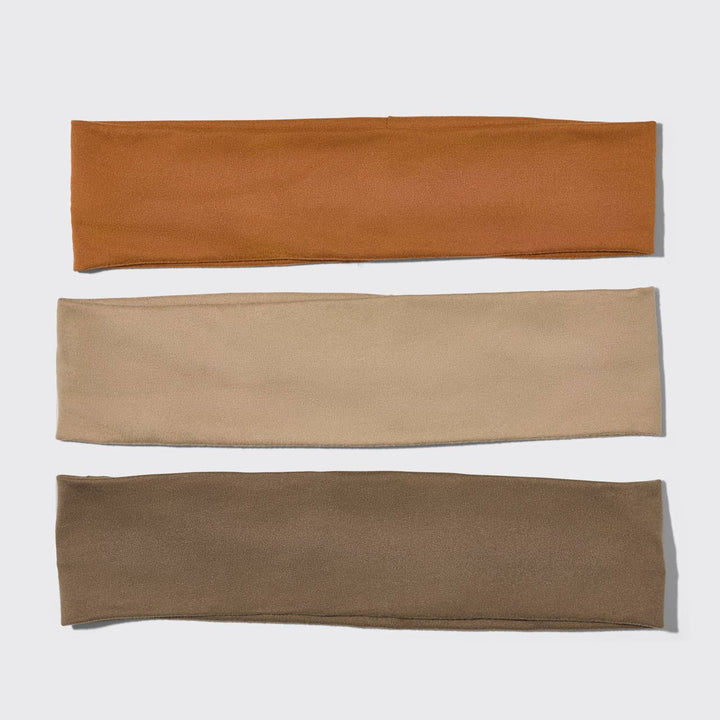Recycled Fabric Active Headbands 3pc Set- Sedona