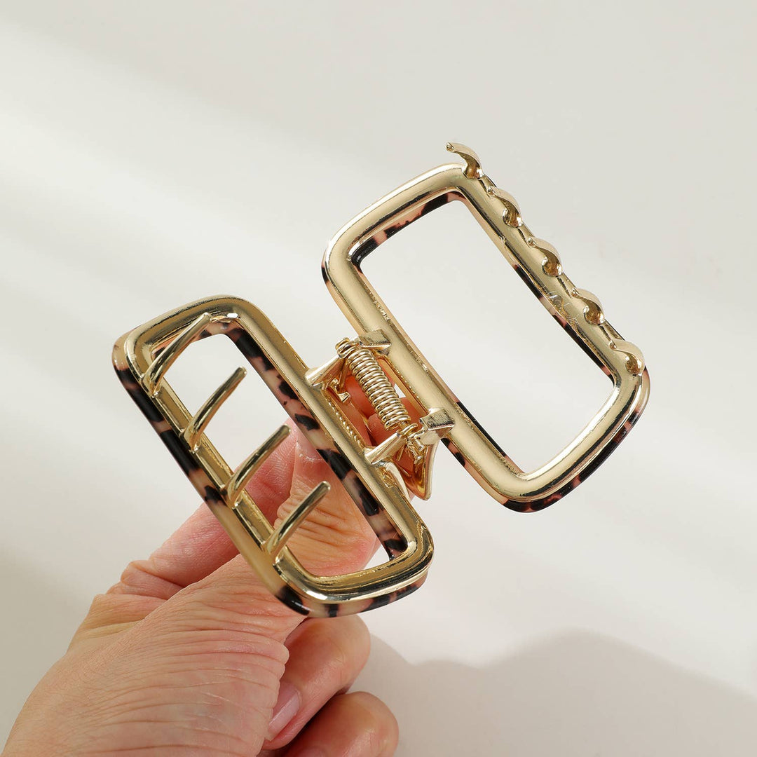 Harlow | Hollow Rectangle Metal Eco-Friendly Claw Clip