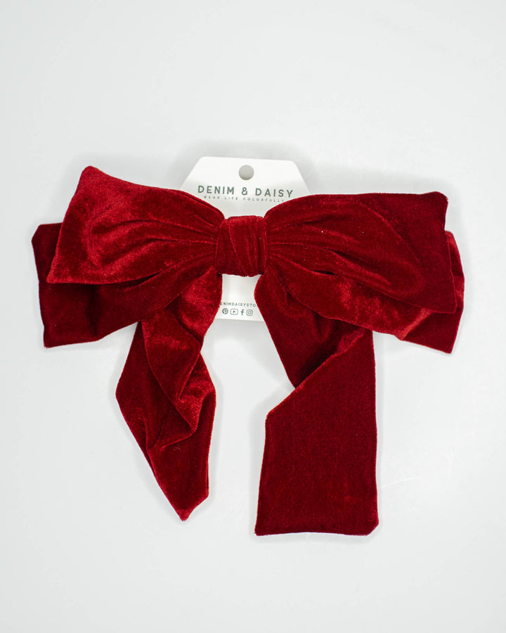 Big Velvet Bow: Black