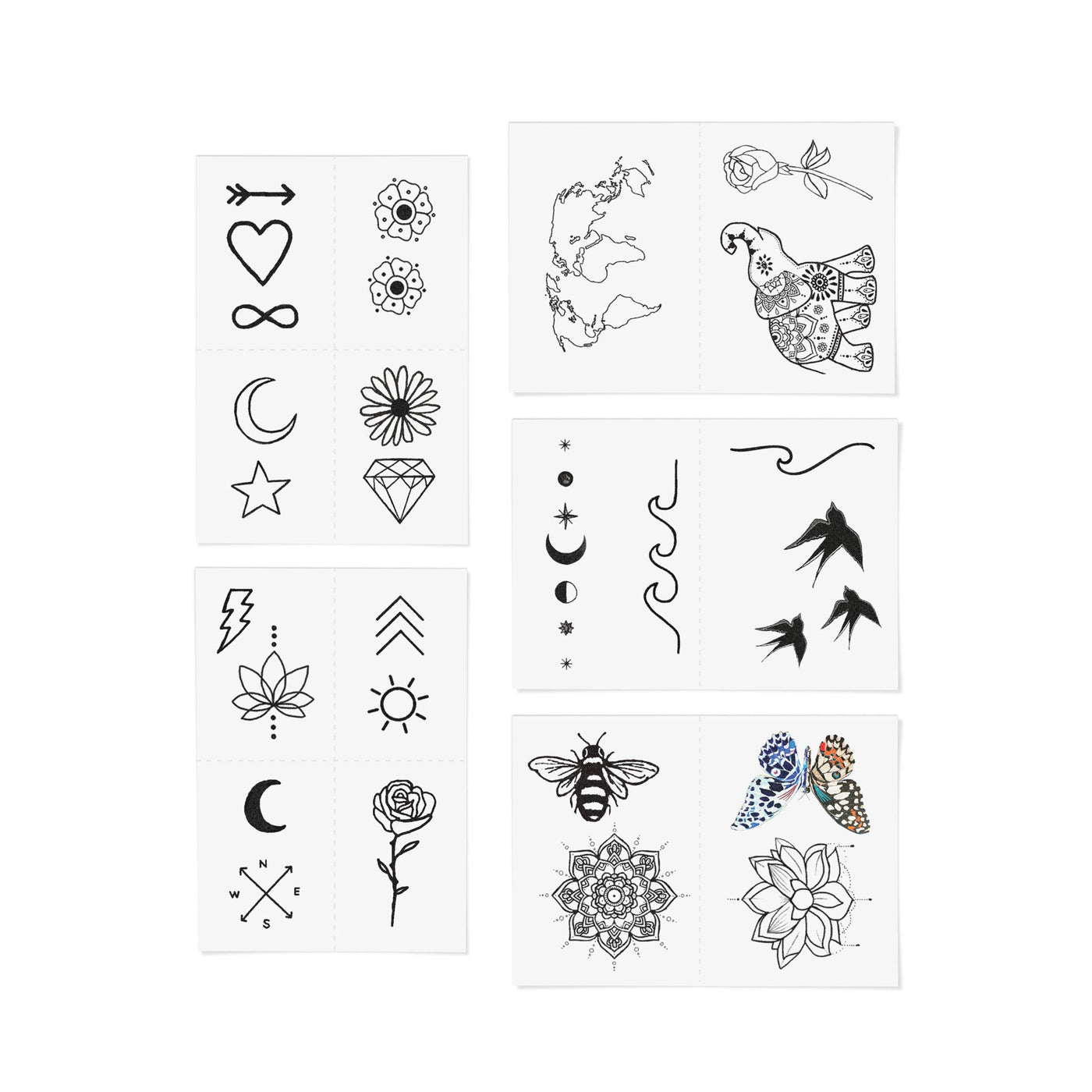 Best Sellers Temporary Tattoo Pack