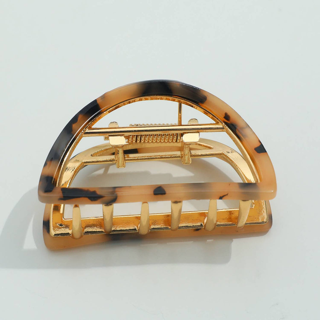 Rosalie | Classic Small Half Moon Metal Claw Clip