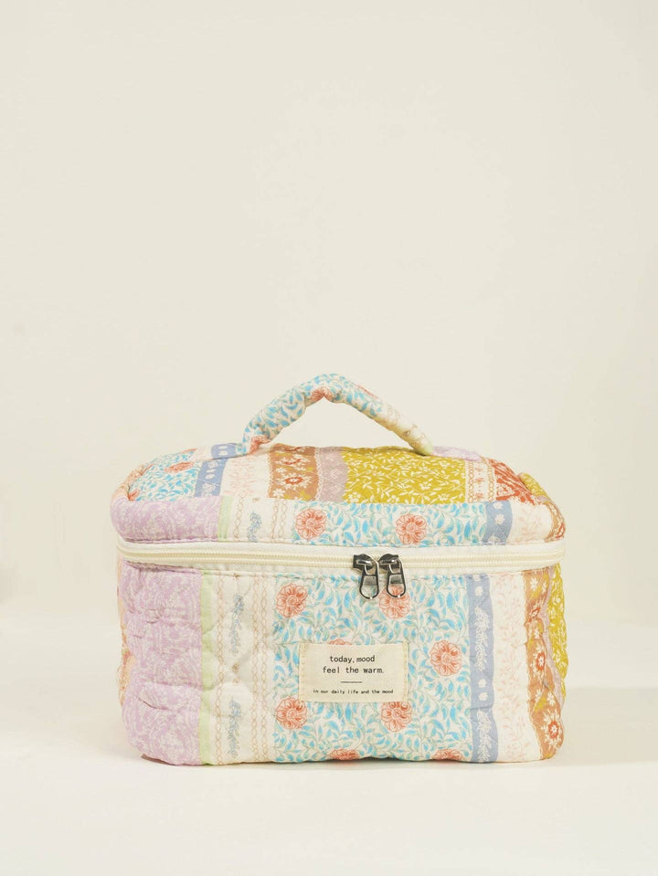 Butterfly Floral Print Puffer Make Up Bag DPB0106