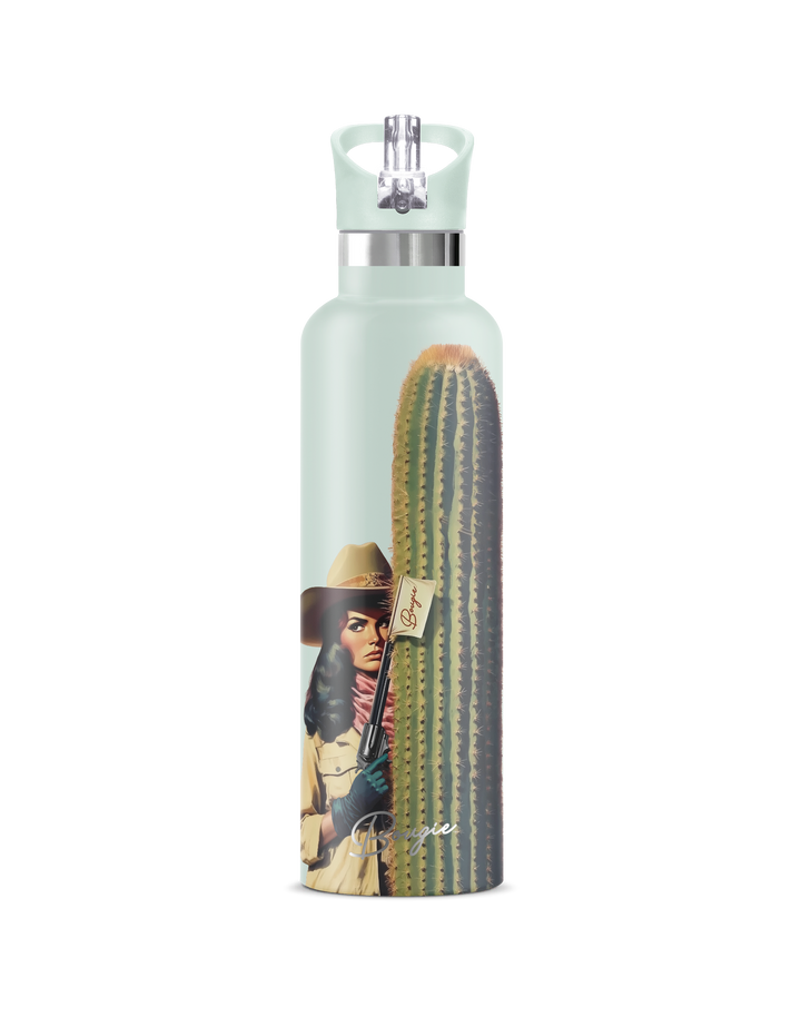 BANDIT | Vintage Pin-Up Bandit Insulated Water Bottle 25 oz-Jade