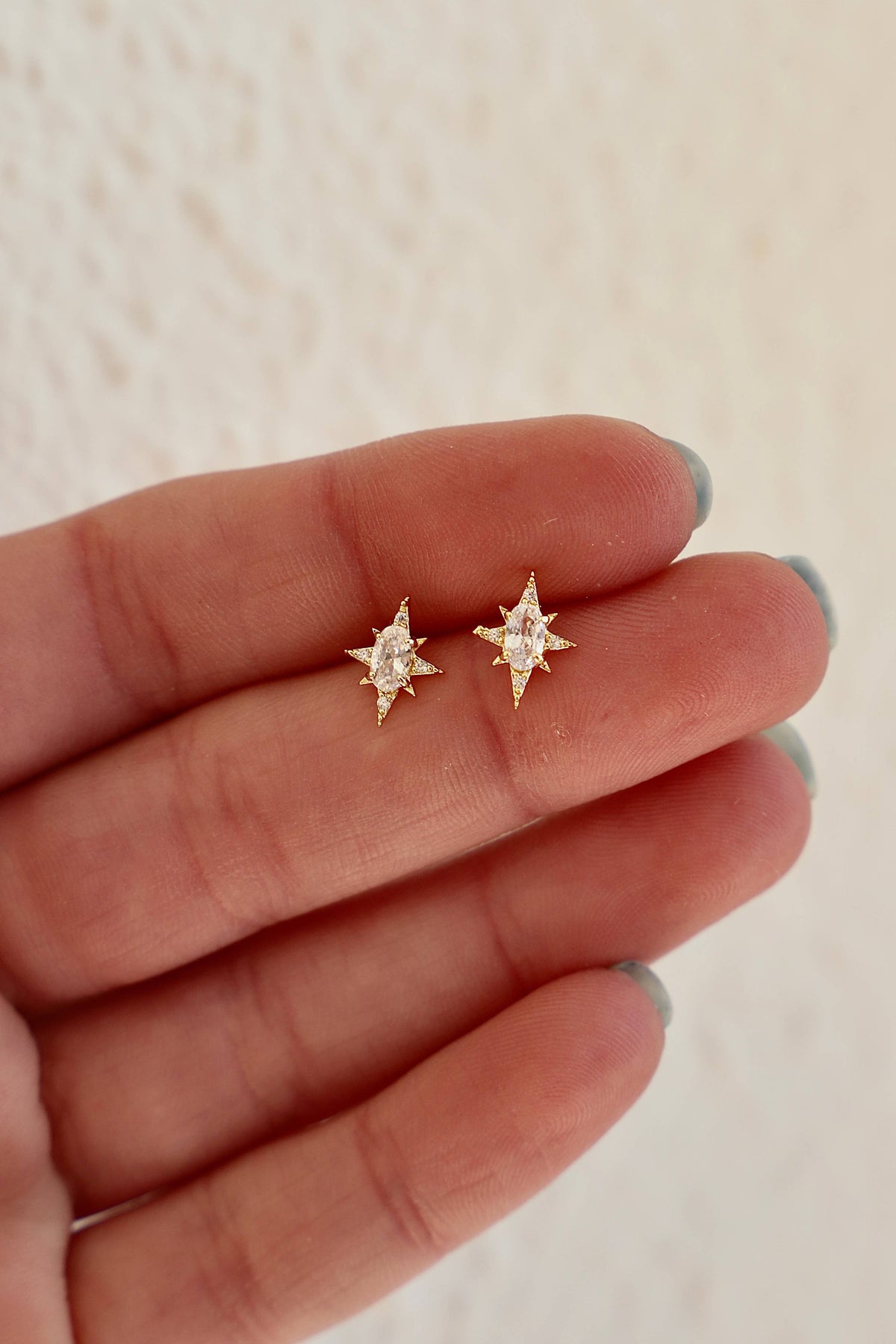 A&M 14k Yellow Gold Square Clear CZ Stud Earrings, 4mm to 8mm, with A&M 14k Yellow Gold Square Clear CZ Stud Earrings, 4mm to 8mm, with