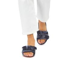 Velvet Bow Detail Slipper
