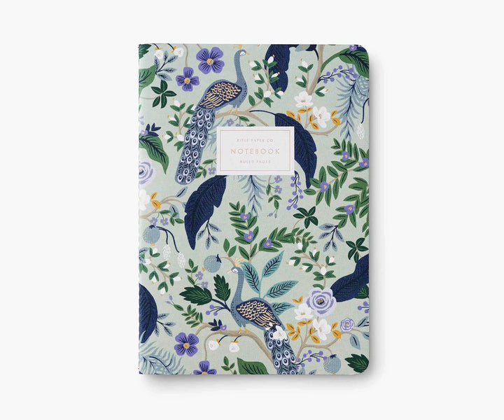 Set of 3 Notebooks- Peacock