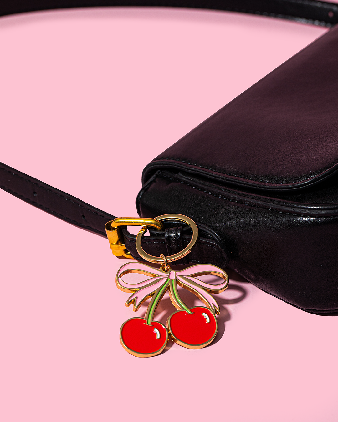 Enamel Keychain-Cherries