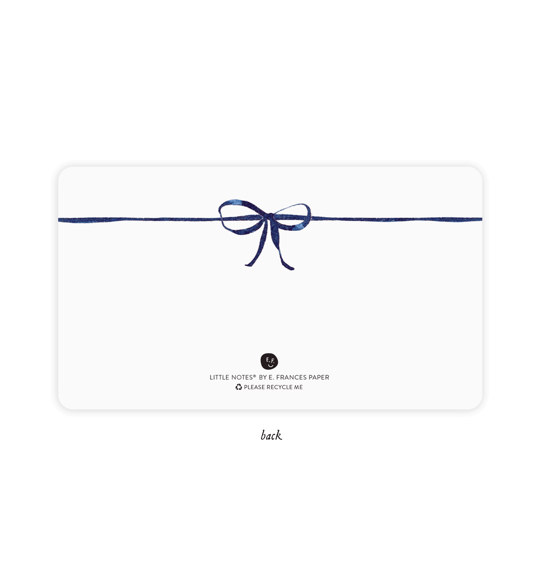 Little Notes®-Navy Bow Boxed Set of 85 Mini Notes