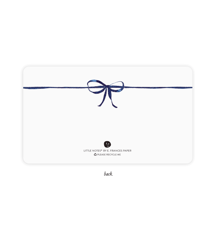 Little Notes®-Navy Bow Boxed Set of 85 Mini Notes
