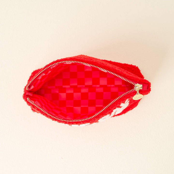 Teddy Pouch-Gameday Stuff: Red