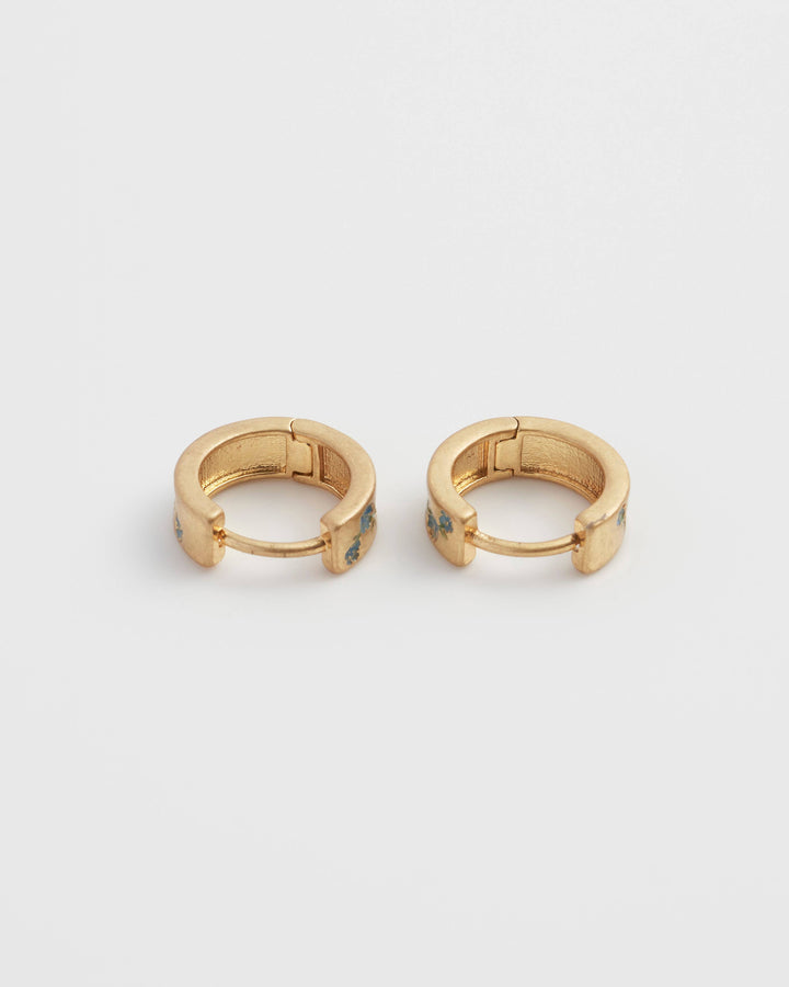 Forget-Me-Not Mini Hoops