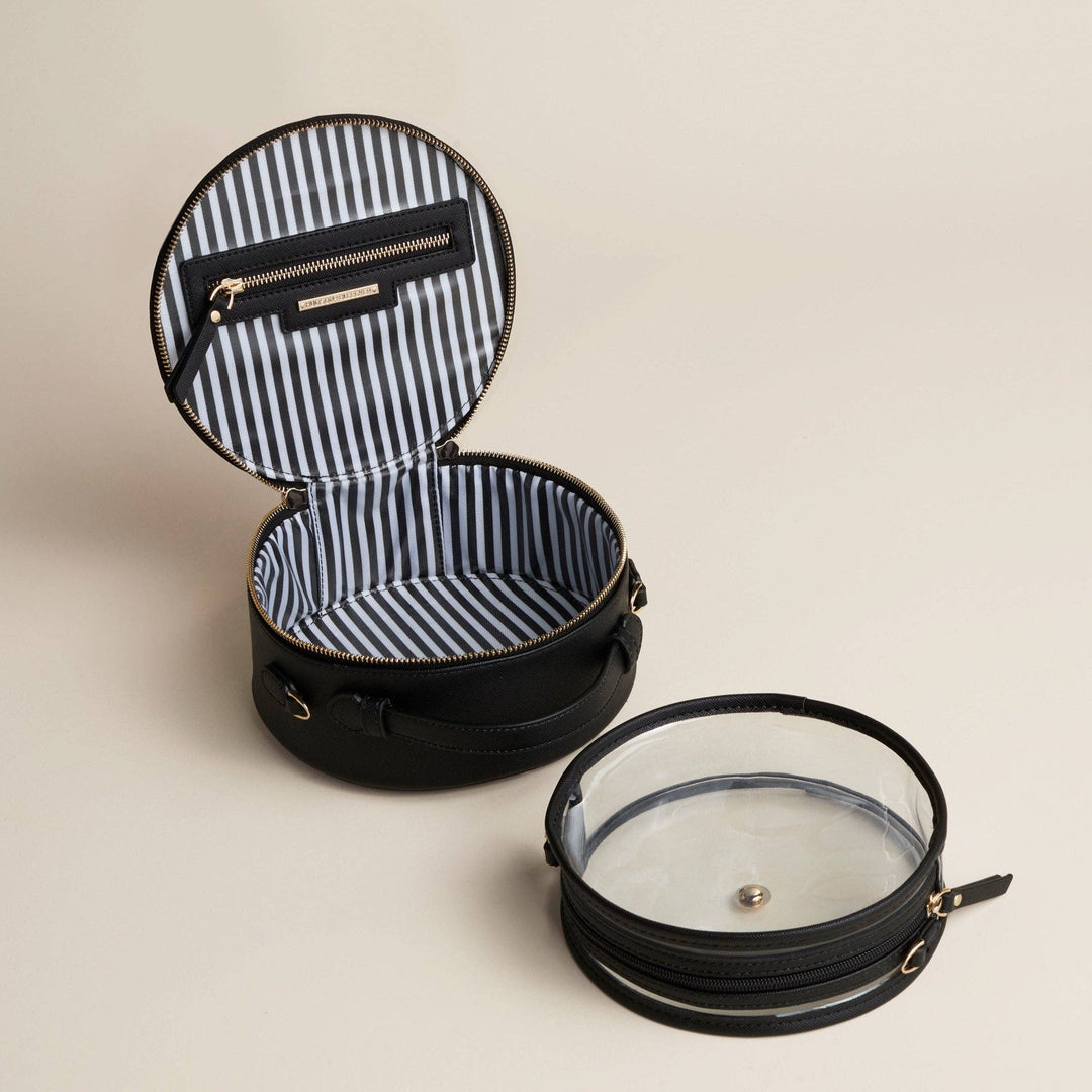 Nomad Round Travel Case-Ecru Cream