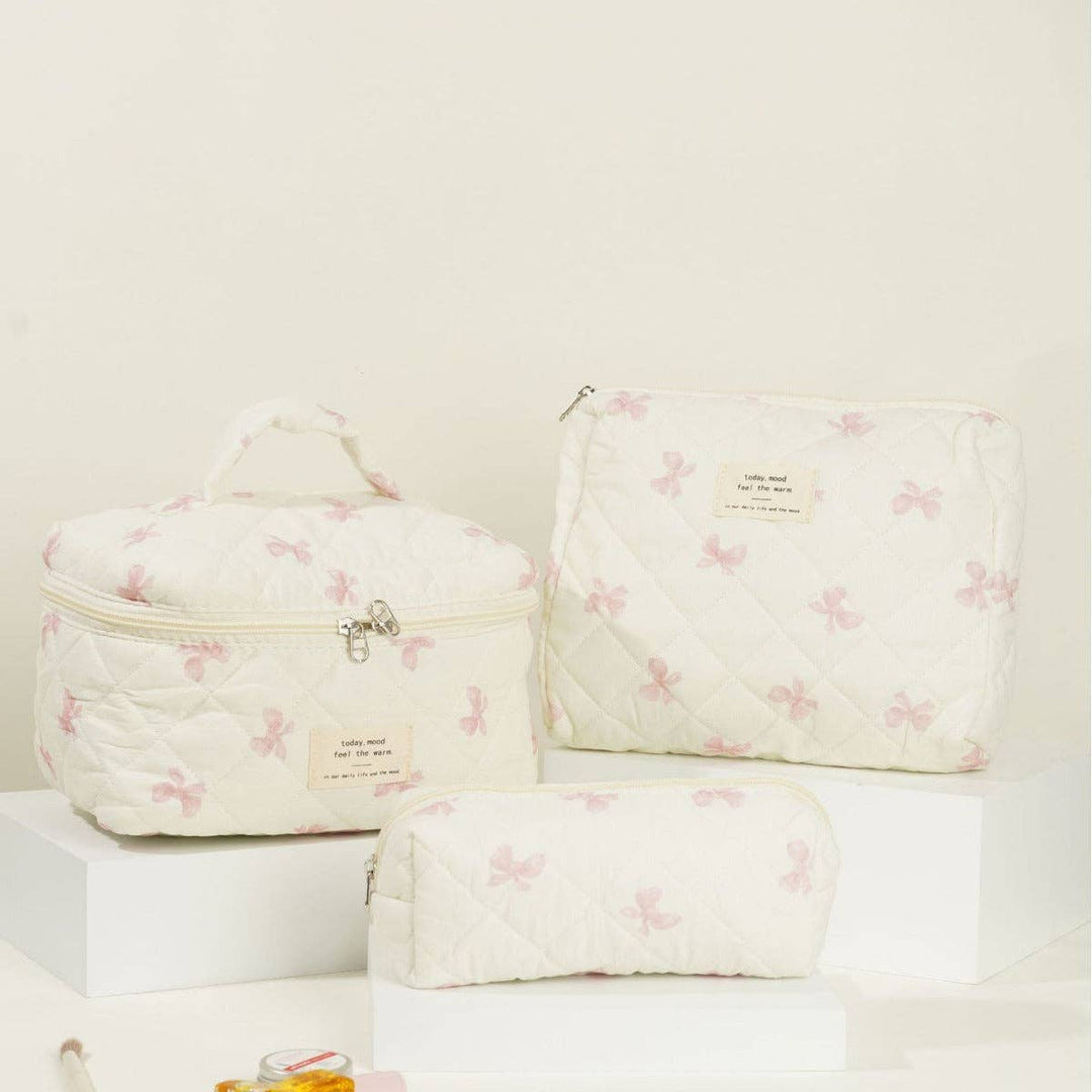 Butterfly Floral Print Puffer Make Up Bag DPB0106