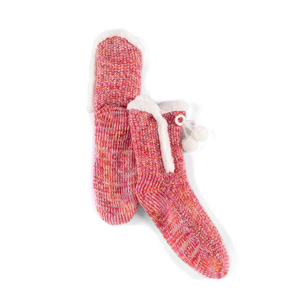 Slipper Socks-Yosemite Pink