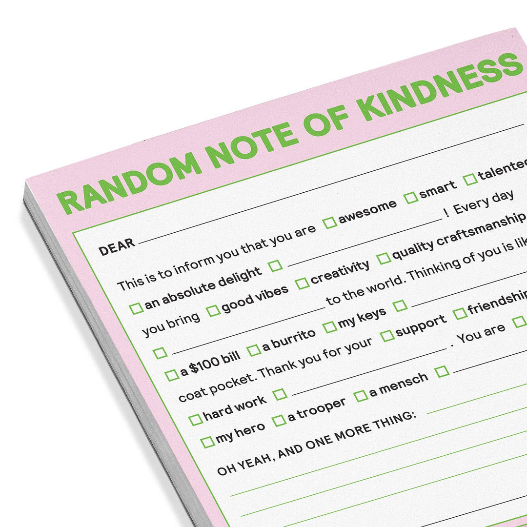 Nifty Note Pad-Random Note of Kindness (Pastel Version)