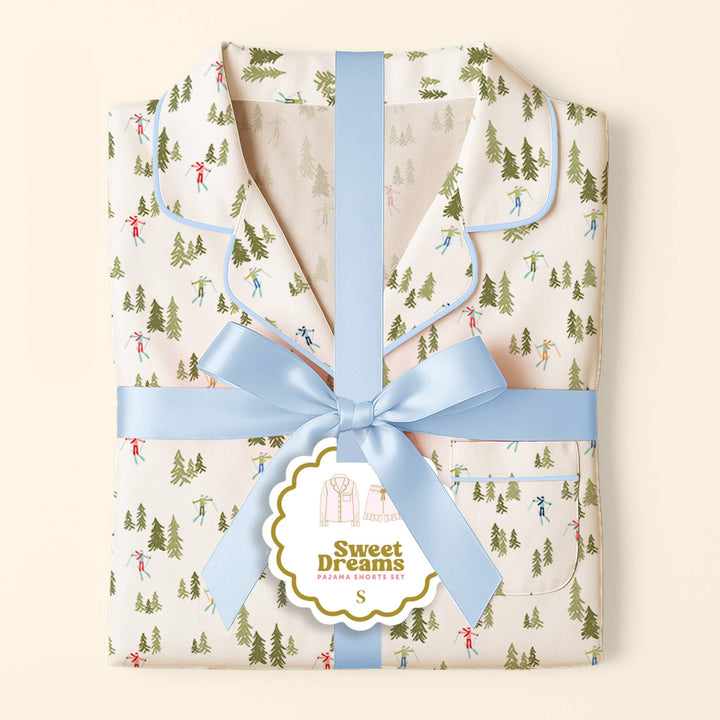 Sweet Dreams Pajama Shorts Set-Aprés Ski